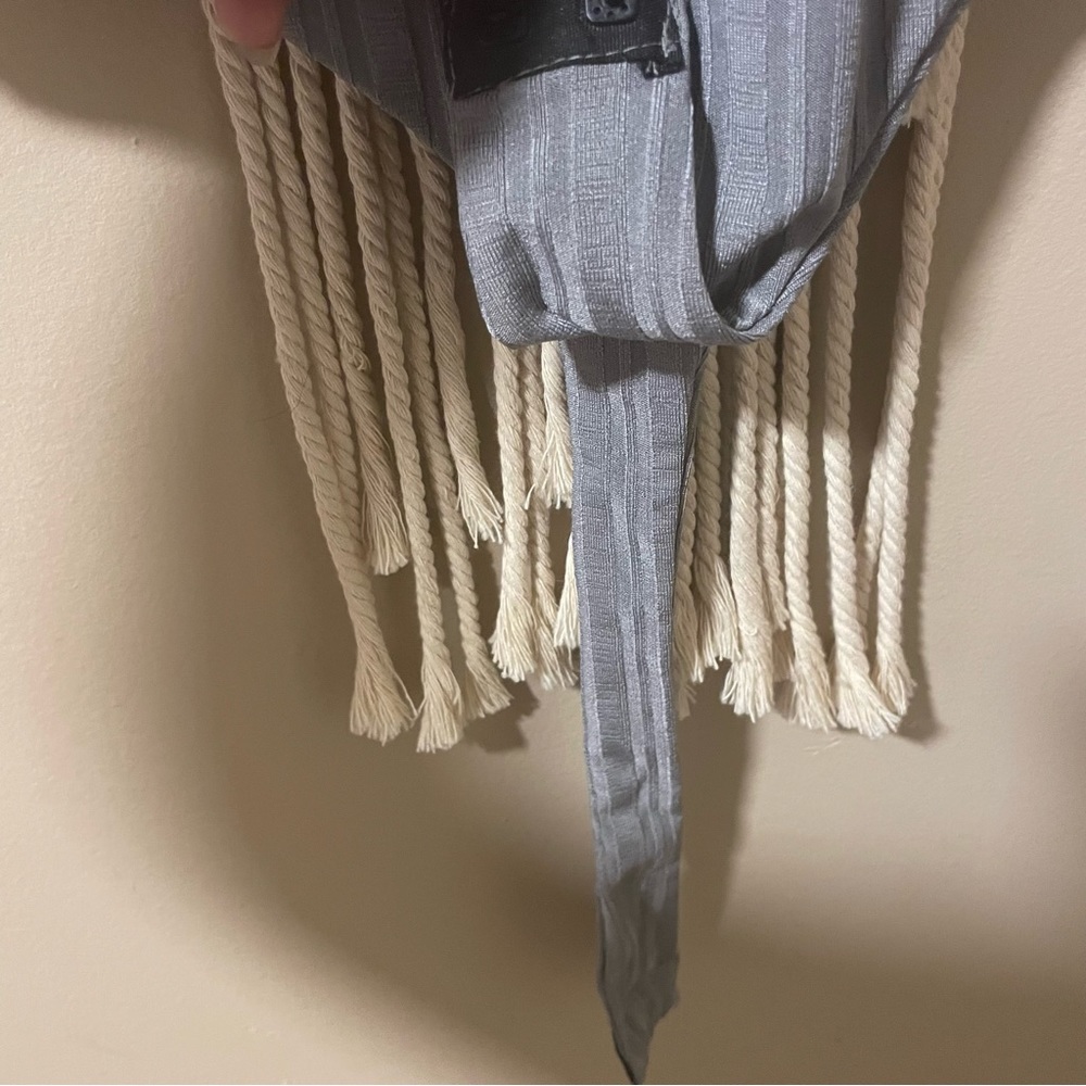 Gray Rib Slinky Racer Neck Bodysuit - Picture 2 of 4